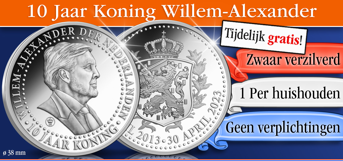 Gratis Koning Willem-Alexander Jubileumuitgifte